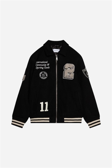Les Deux Varsity ulljacka - svart